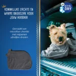 Sac de uscare pentru câini din microfibră XS, lungimea spatelui 30 cm – Royal Dry Doggy Bag - imagine 5