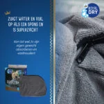 Sac de uscare pentru câini din microfibră M, lungimea spatelui 60 cm – Royal Dry Doggy Bag - imagine 4