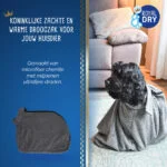 Sac de uscare pentru câini din microfibră M, lungimea spatelui 60 cm – Royal Dry Doggy Bag - imagine 5