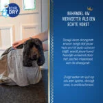 Sac de uscare pentru câini din microfibră M, lungimea spatelui 60 cm – Royal Dry Doggy Bag - imagine 6