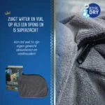Sac de uscare pentru câini din microfibră L, lungimea spatelui 75 cm – Royal Dry Doggy Bag - imagine 4