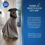 Sac de uscare pentru câini din microfibră L, lungimea spatelui 75 cm – Royal Dry Doggy Bag - imagine 6