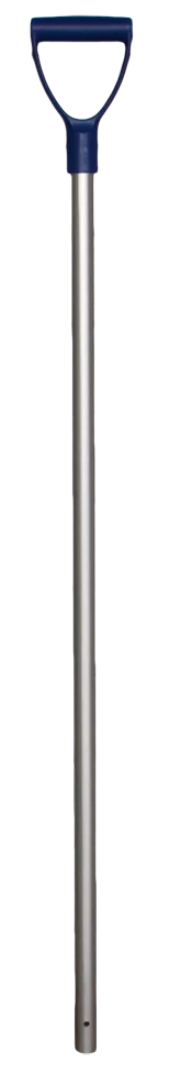 Coadă de lopată din aluminiu, 105 cm, 28 mm, mâner albastru închis - imagine 1