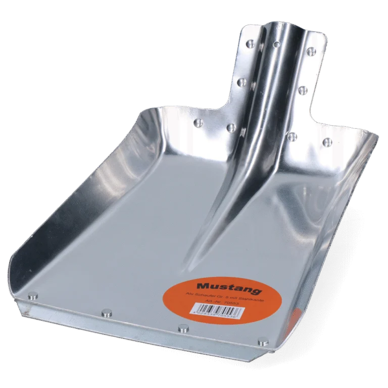 Lopată din aluminiu cu bandă de uzură din oțel, lățime 27 cm, fără coadă – Mustang