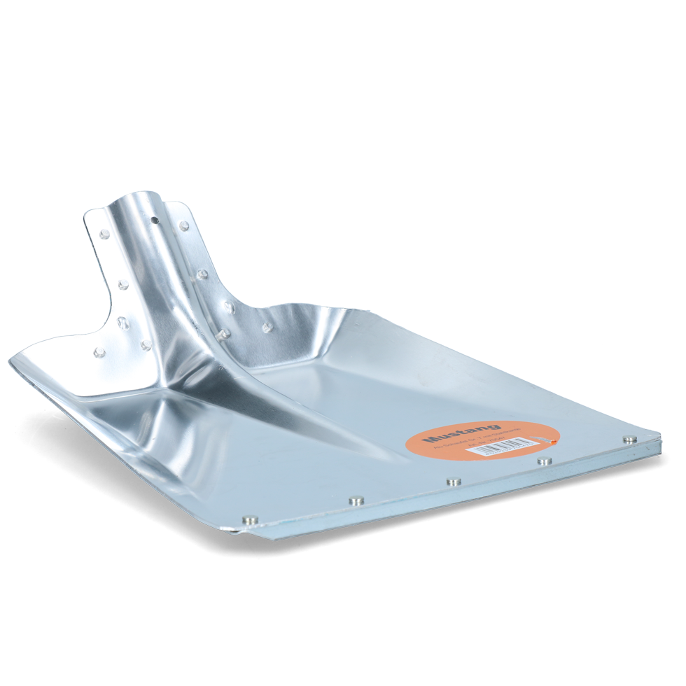 Aluminium Schop met Stalen Slijtstrip, 33 cm Breed, zonder Steel – Mustang Lopată din aluminiu cu muchie de uzură din oțel, lățime de 33 cm, fără coadă – Mustang