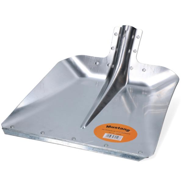 Lopată din aluminiu cu muchie de uzură din oțel, lățime de 38 cm, fără coadă – Mustang