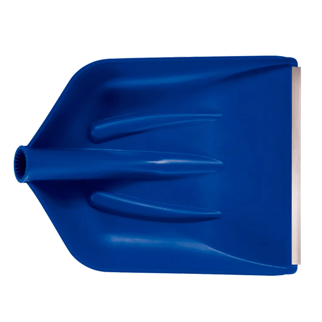 Lopată din plastic fără coadă, cu margine frontală din aluminiu – Dimartino Artica 35 Blue - imagine 1
