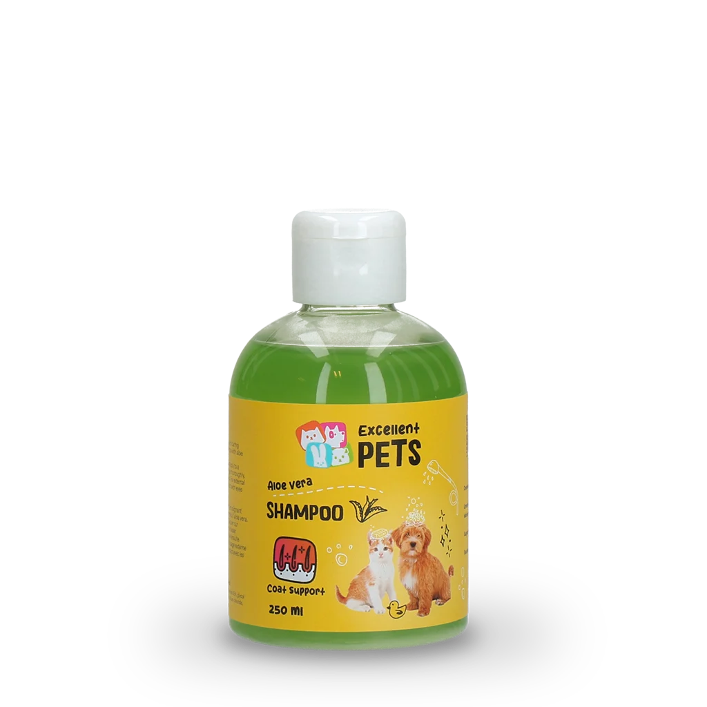 Șampon pentru câini cu Aloe Vera pentru piele sensibilă, 250 ml – Excellent Pets Shampoo Aloe Vera - imagine 1