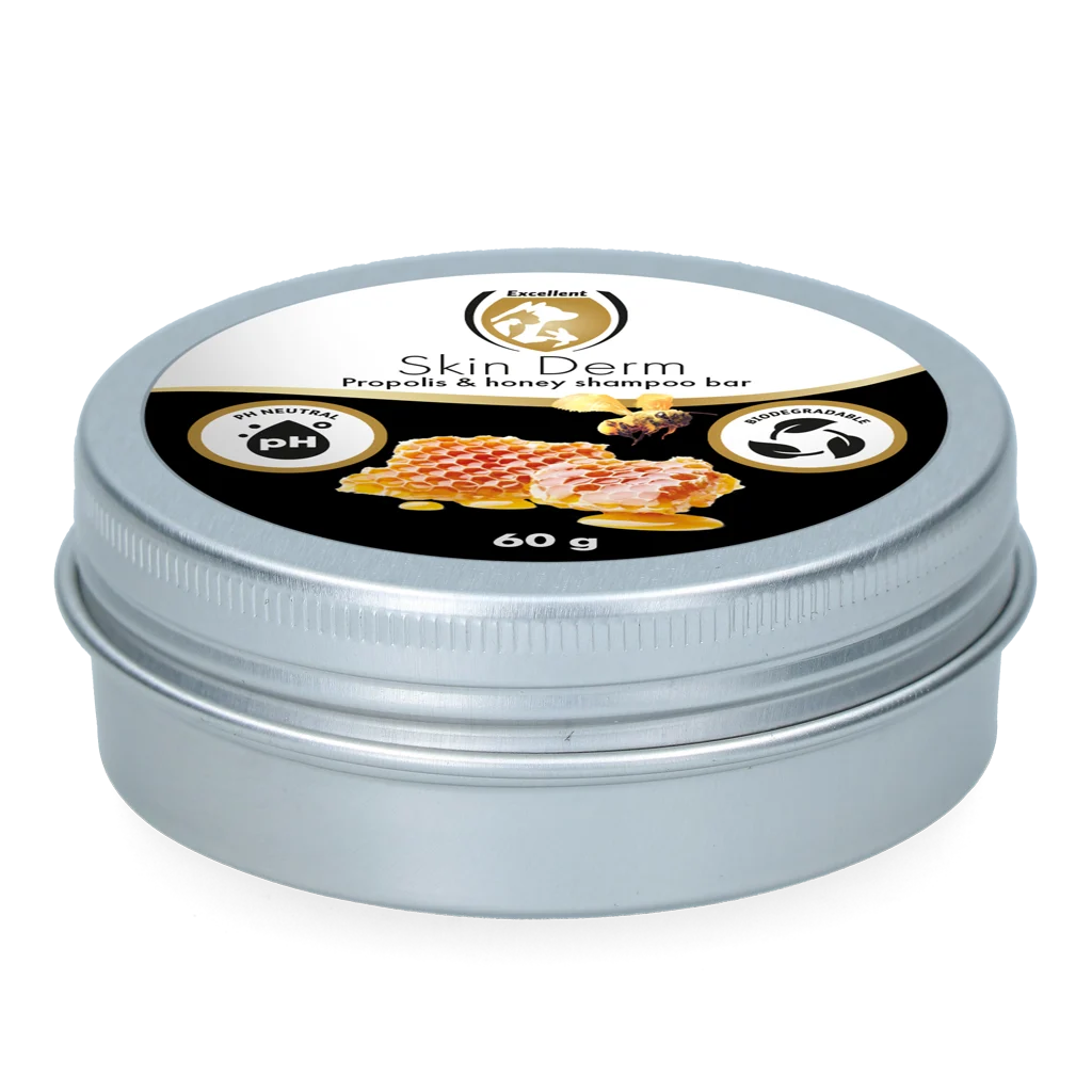 Șampon solid cu propolis și miere, 60 g – Excellent Skin Derm Propolis Shampoo bar - imagine 3