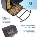 Hrănitoare pentru păsări cu cameră și panou solar, 1,5 l – Hofman Animal Care AI Bird Feeder - imagine 4