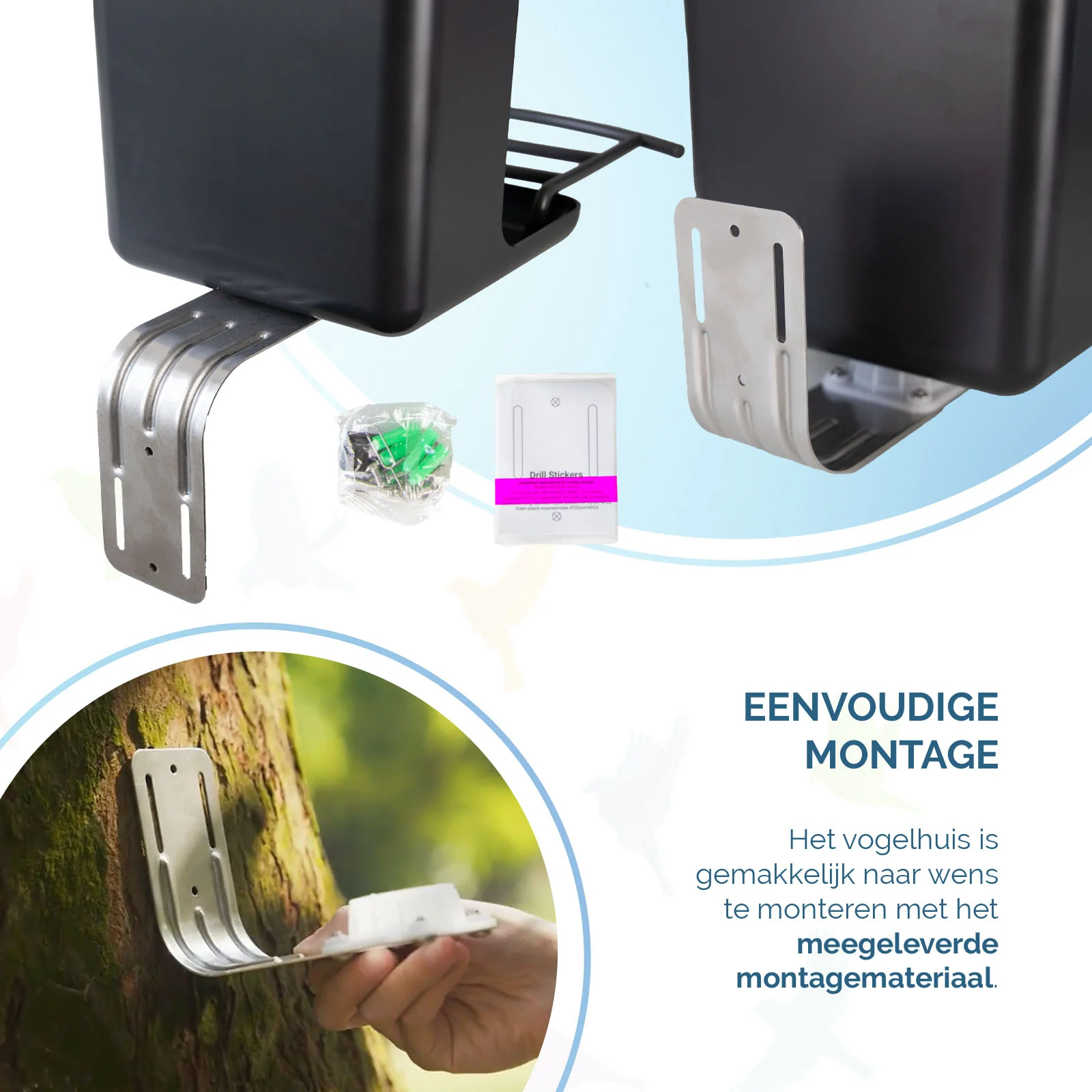 Hrănitoare pentru păsări cu cameră și panou solar, 1,5 l – Hofman Animal Care AI Bird Feeder - imagine 6
