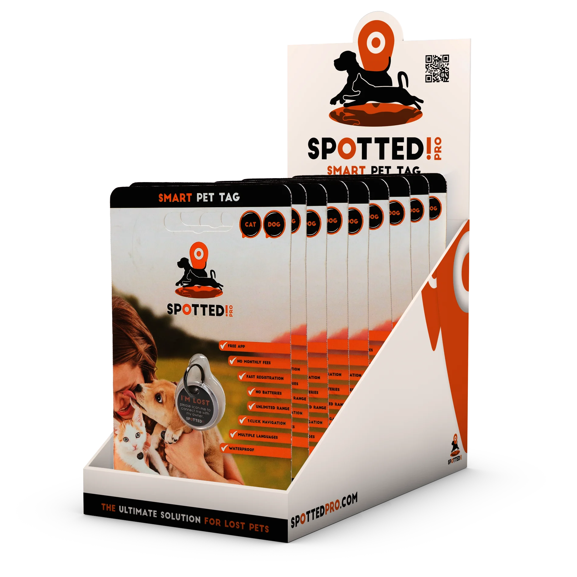 Etichetă pentru animal de companie S, pentru câini și pisici, impermeabilă – Spotted! Pro - imagine 2