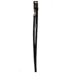 Lesă din piele pentru câini cu mâner, neagră, 1,8 cm x 130 cm – Spotted! Pro - imagine 2