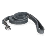 Lesă din piele pentru câini cu mâner căptușit, gri, 130 x 1,8 cm – Spotted! Pro