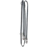 Lesă de dresaj din piele pentru câini, gri, 250 cm x 16 mm – Spotted! Pro