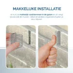 Grilaj din oțel inoxidabil pentru rosturi verticale, împotriva dăunătorilor, 5 cm, 20 bucăți – Spouwsafe - imagine 6