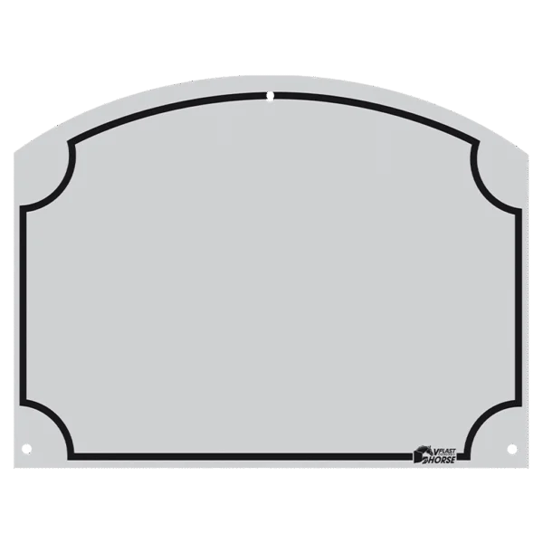 Plăcuță cu numele calului din grajd, din ABS, 70 x 95 mm – Vplast