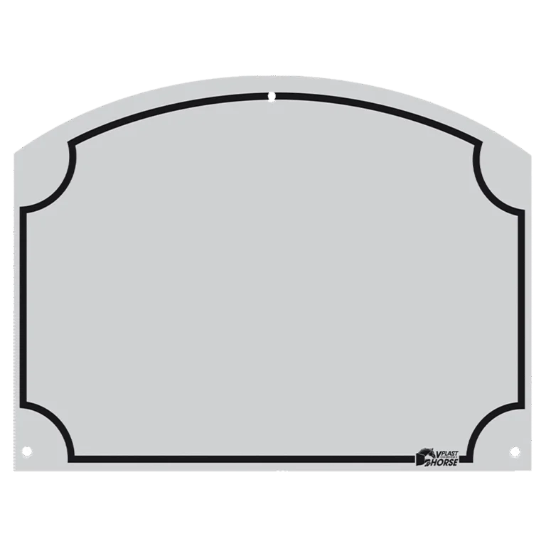 Plăcuță cu numele calului din grajd, din ABS, 70 x 95 mm – Vplast