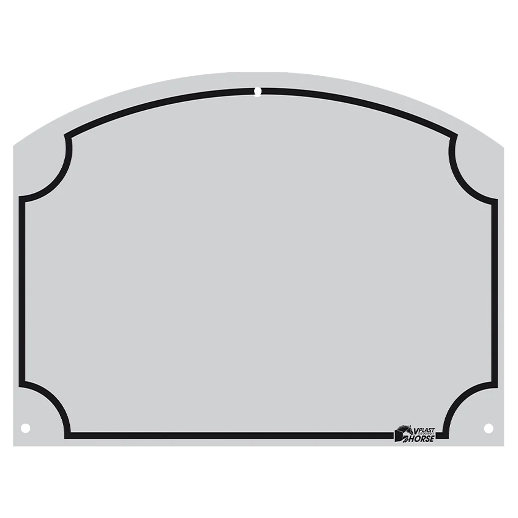 STAL0065.png Plăcuță cu numele calului din grajd, din ABS, 70 x 95 mm – Vplast - imagine 1