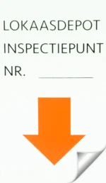 Autocolante pentru puncte de inspecție din vinil hidrofug, 5 x 9 cm, 100 bucăți – Hofman Pest Control Inspectiepunt