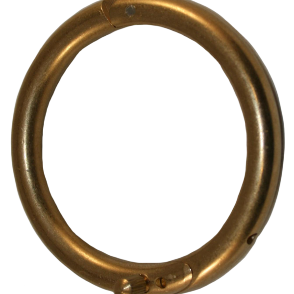Inel nazal din alamă pentru taur, 61 mm, cu șurub