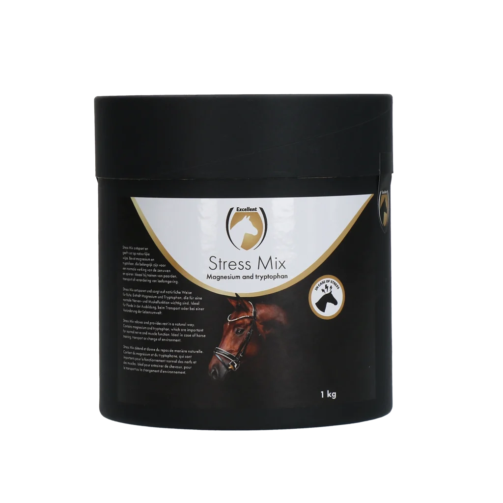 Supliment antistres pentru cai cu L-triptofan și magneziu, 1 kg – Excellent Horse No Stress Mix - imagine 1