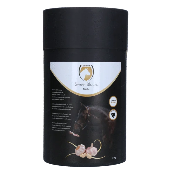 Recompense pentru cai cu usturoi, conținut redus de zahăr, 3 kg – Excellent Horse Sweet Blocks