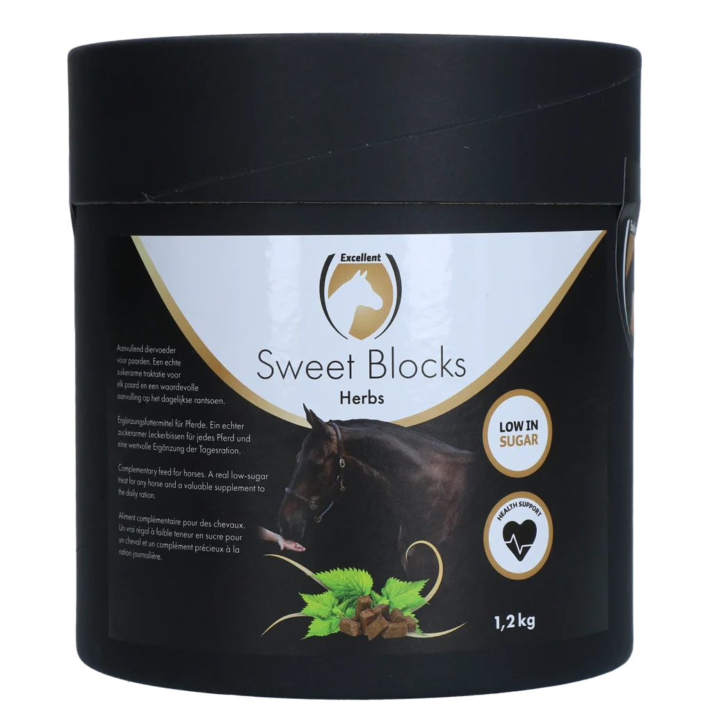 Recompense pentru cai cu ierburi, 1,2 kg – Excellent Horse Sweet Blocks Herbs - imagine 1