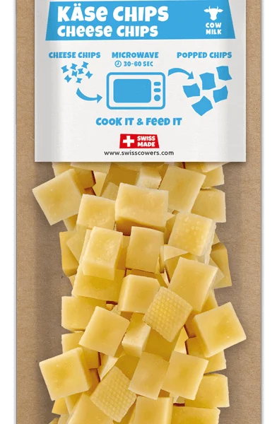 Cuburi de brânză pentru câini, de copt – SwissCowers Cheese Chips