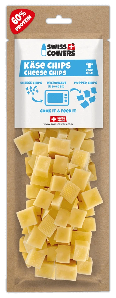 Cuburi de brânză pentru câini, de copt – SwissCowers Cheese Chips - imagine 1