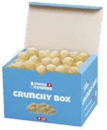 Gustări crocante cu brânză pentru câini, 118 recompense – SwissCowers Cheese Crunchies Crunchy Box