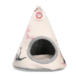 Cort pentru pisici cu pernă, 42 x 56 cm – Takara Tipi Cherry Blossom