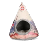 Cort pentru pisici cu pernă, 42 x 56 cm – Takara Tipi Yin Yang