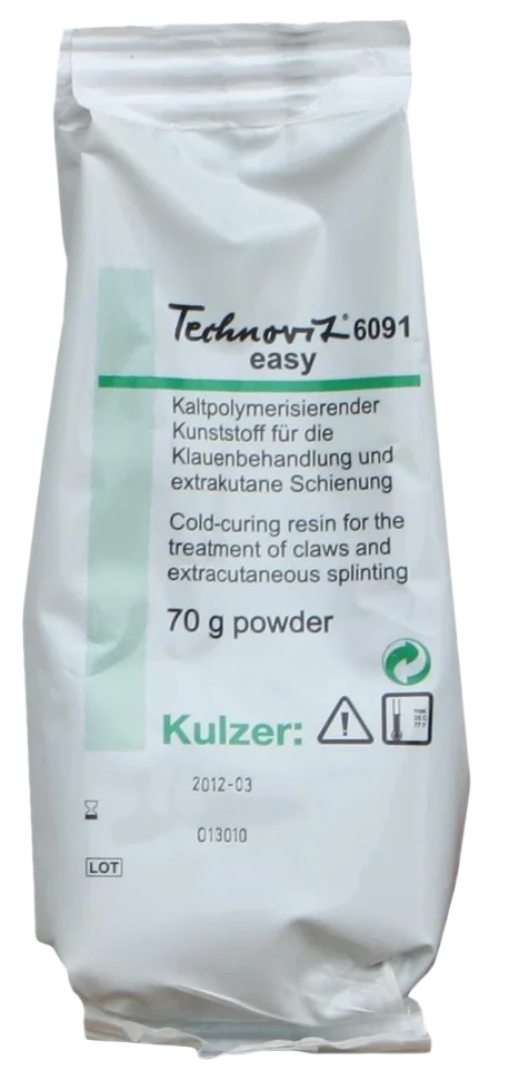 Pulbere pentru calapoade pentru ongloane 70 g – Kulzer Technovit 6091 Easy - imagine 1