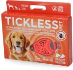 Dispozitiv cu ultrasunete pentru respingerea căpușelor și puricilor la câini și pisici, portocaliu – Tickless Pet - imagine 2