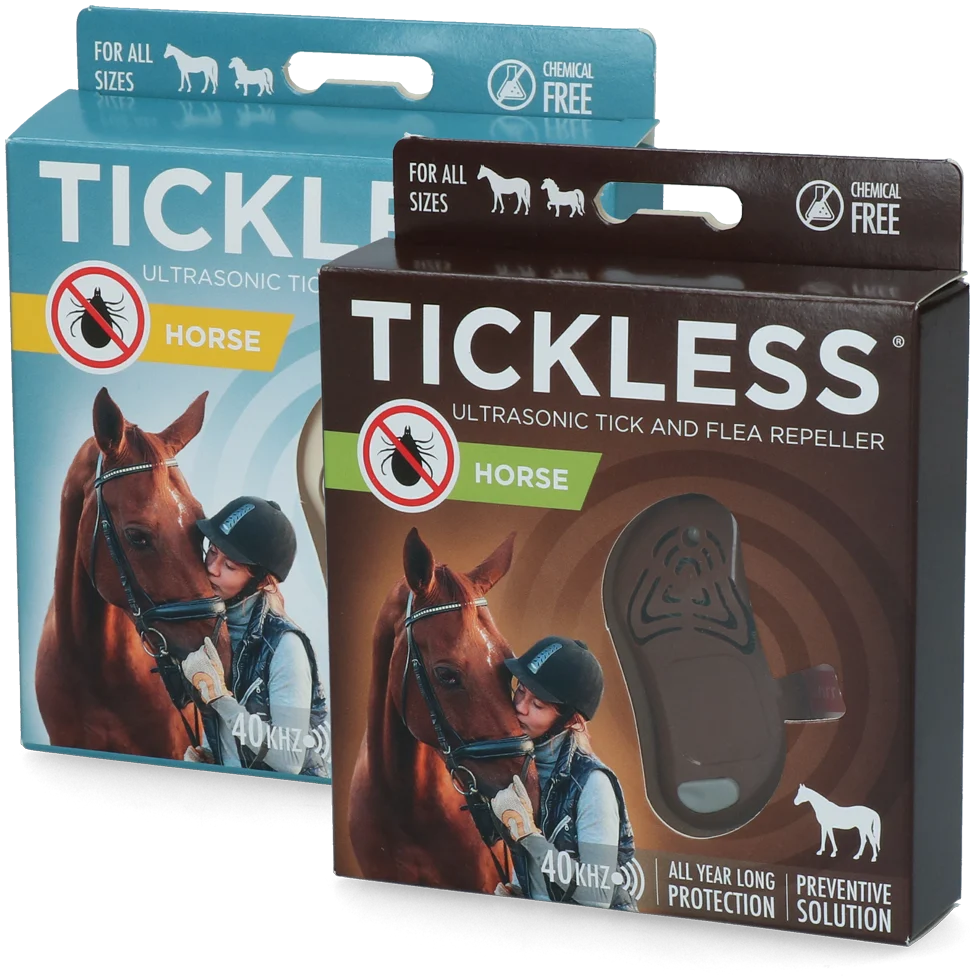 Dispozitiv cu ultrasunete pentru alungarea căpușelor la cai, bej – Tickless Horse - imagine 4