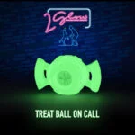 Minge pentru câini luminoasă pe întuneric – 2 Glow Treat Ball on Call - imagine 3