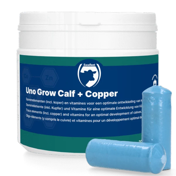 Bolus mineral cu cupru pentru viței, 20 x 40,5 g – Excellent Uno Grow Calf + Copper