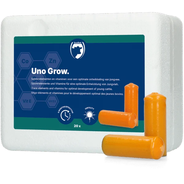 Bolus cu minerale pentru tineretul bovin, 20 x 112 g – Excellent Uno Grow
