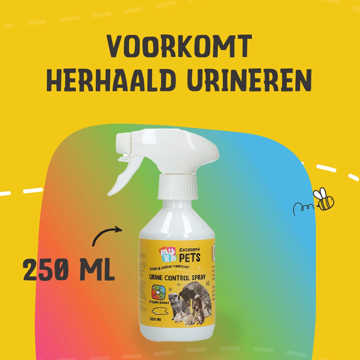 Spray pentru pete și miros de urină 250 ml – Excellent Pets Urine Control Spray - imagine 4