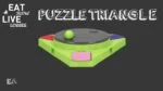Puzzle interactiv pentru câini, pentru crochete și recompense – Eat Slow Live Longer Puzzle Triangle - imagine 2