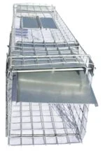 Capcană tip tunel din oțel galvanizat pentru jderi și șobolani, 65 x 17 x 20 cm – Hofman Pest Control - imagine 2