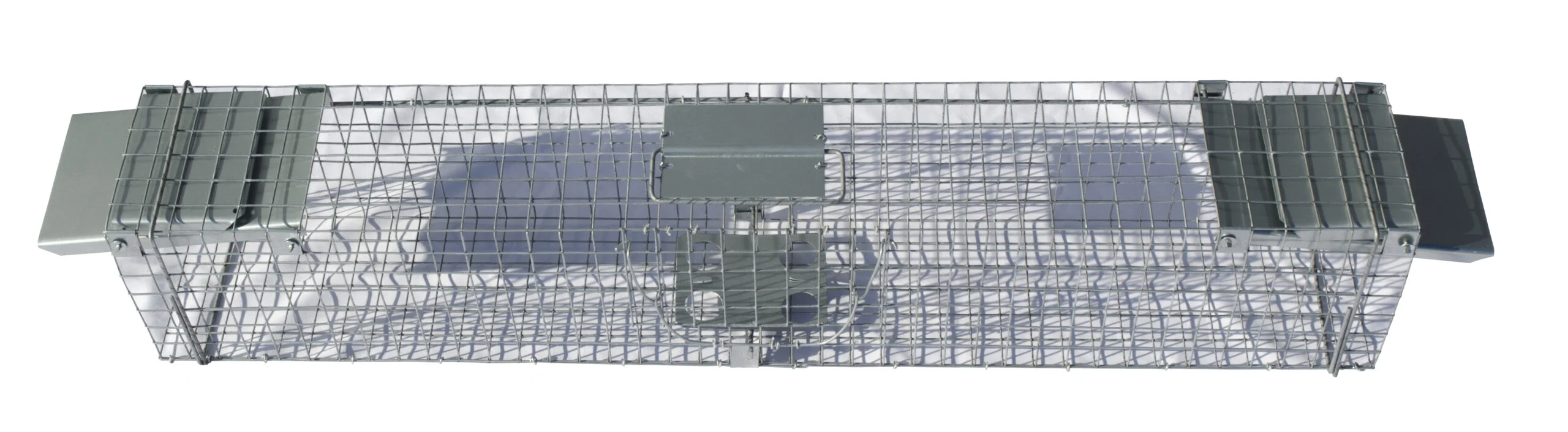 Capcană tip tunel din oțel galvanizat pentru jderi și șobolani, 102 x 17 x 20 cm – Hofman Pest Control - imagine 2