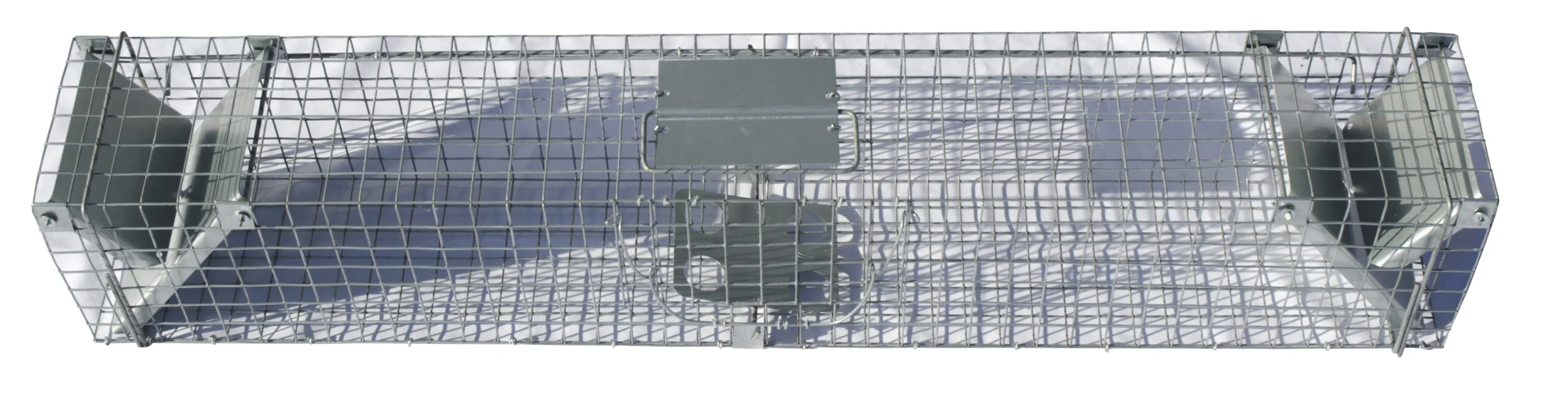 Capcană tip tunel din oțel galvanizat pentru jderi și șobolani, 102 x 17 x 20 cm – Hofman Pest Control - imagine 1