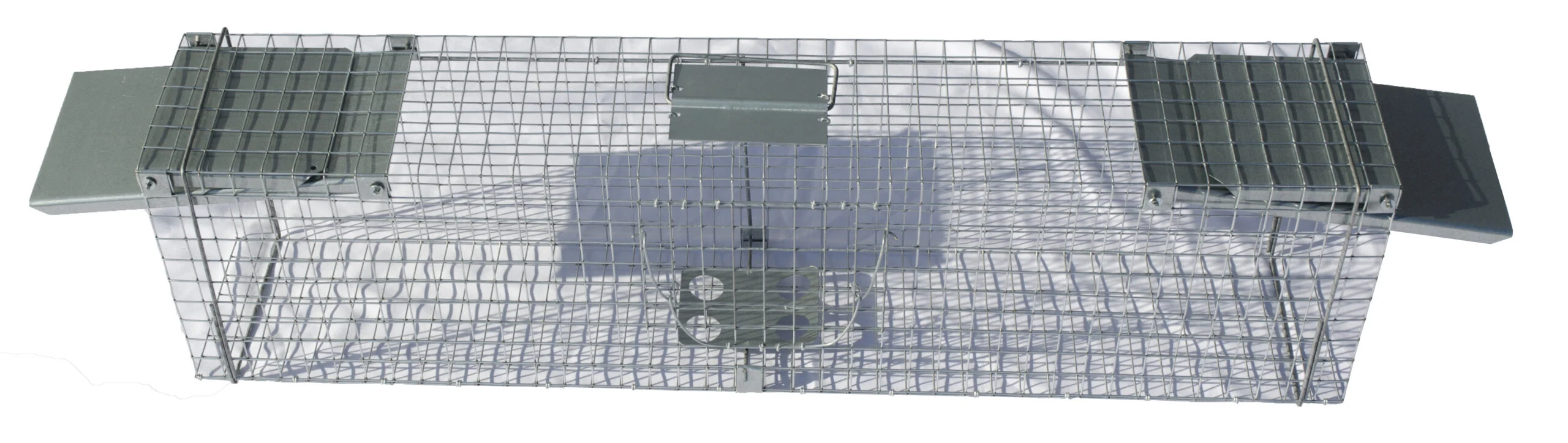 Capcană tip tunel din oțel galvanizat pentru jderi și șobolani, 102 x 20 x 27 cm – Hofman Pest Control - imagine 3