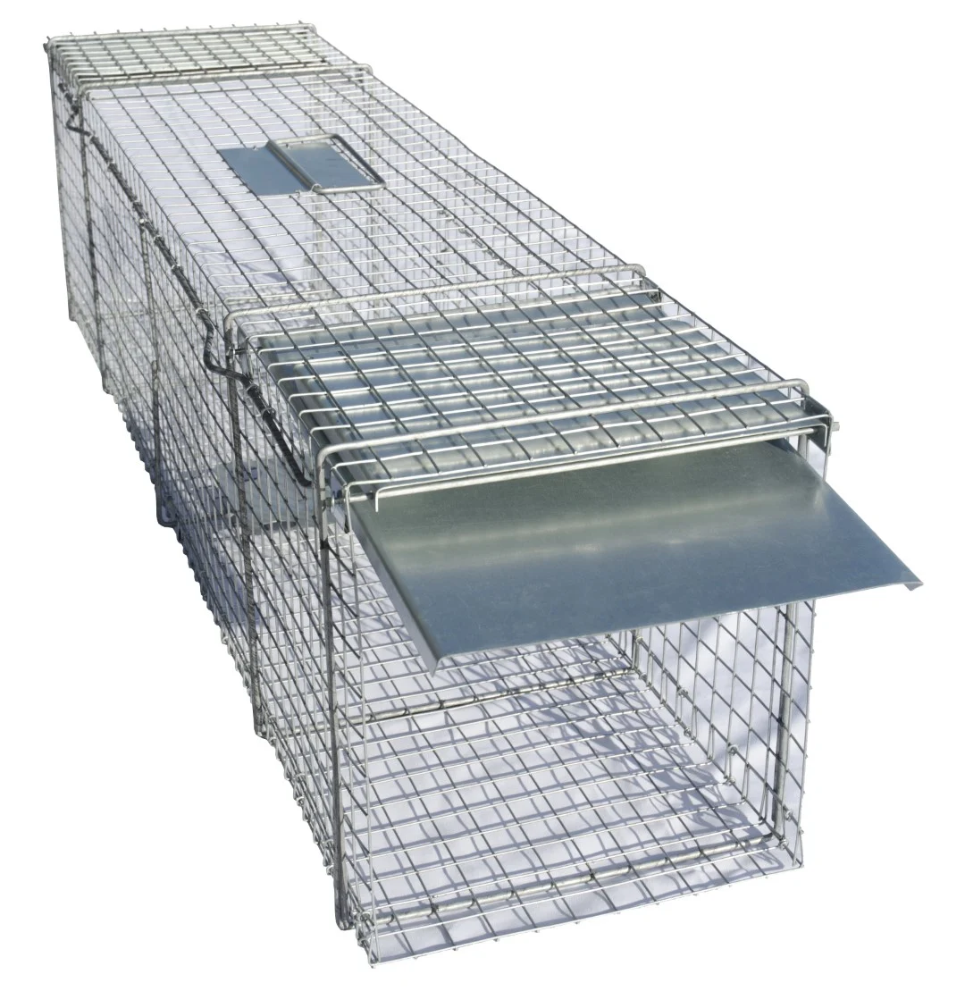 Capcană tip tunel din oțel galvanizat pentru jderi și șobolani, 102 x 20 x 27 cm – Hofman Pest Control - imagine 1