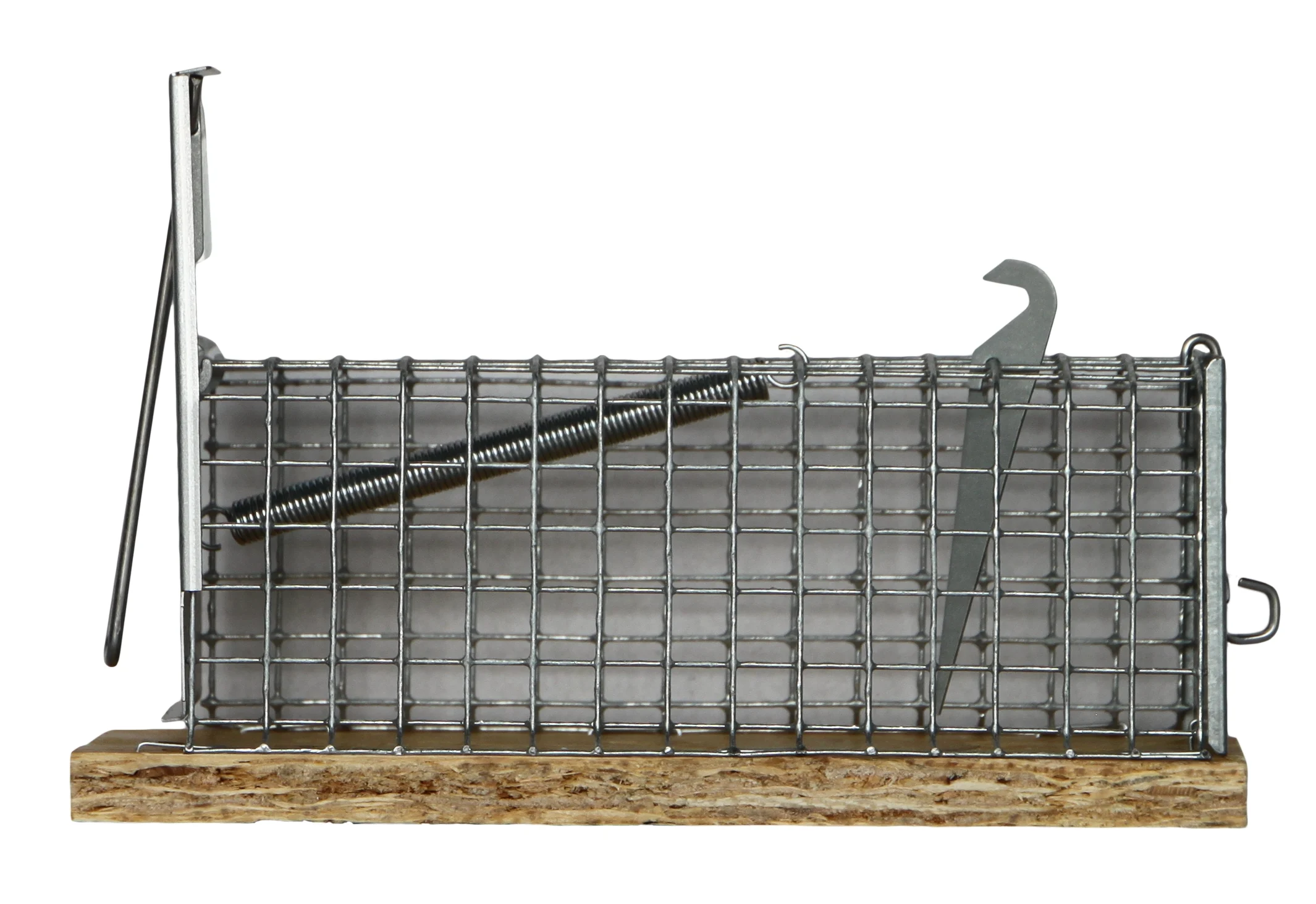 Capcană pentru șoareci cu capturare vie și bază din lemn, 13 x 5 x 5 cm – Hofman Pest Control Dura - imagine 2