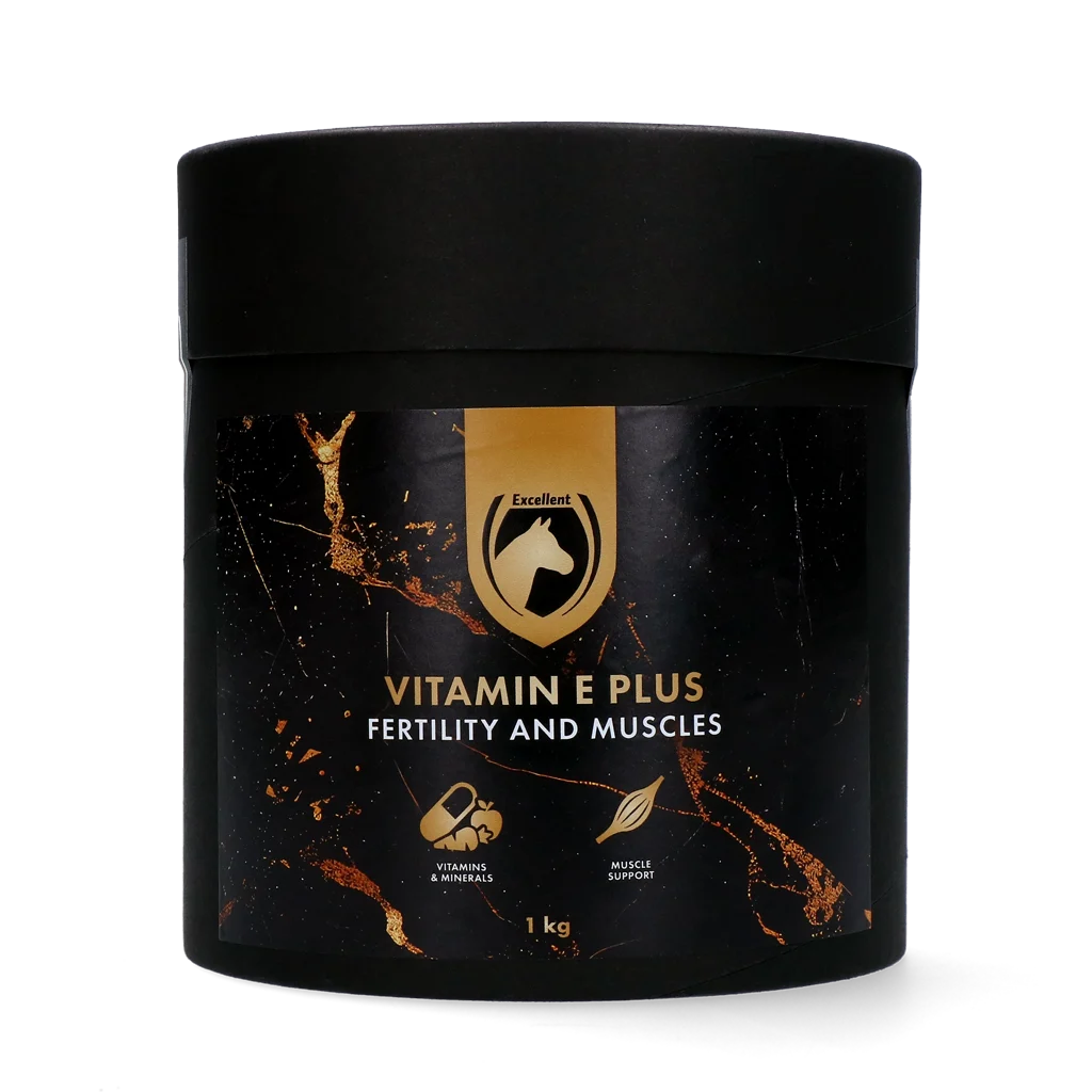 Supliment cu vitamina E pentru cai, cu lizină și seleniu, 1 kg – Excellent Horse Vitamin E Plus - imagine 1