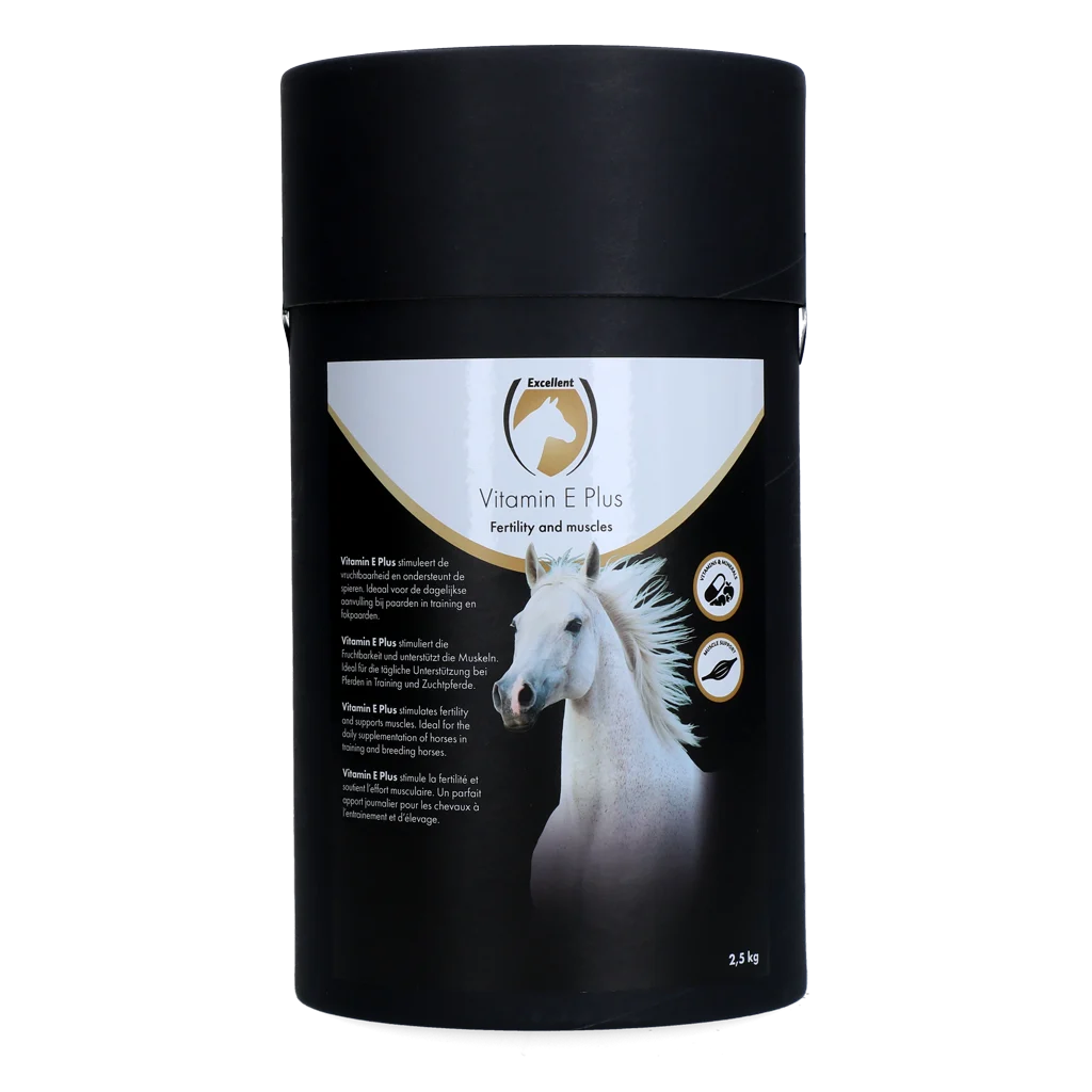 Supliment cu vitamina E pentru cai, cu lizină și seleniu, 2,5 kg – Excellent Horse Vitamin E Plus - imagine 1