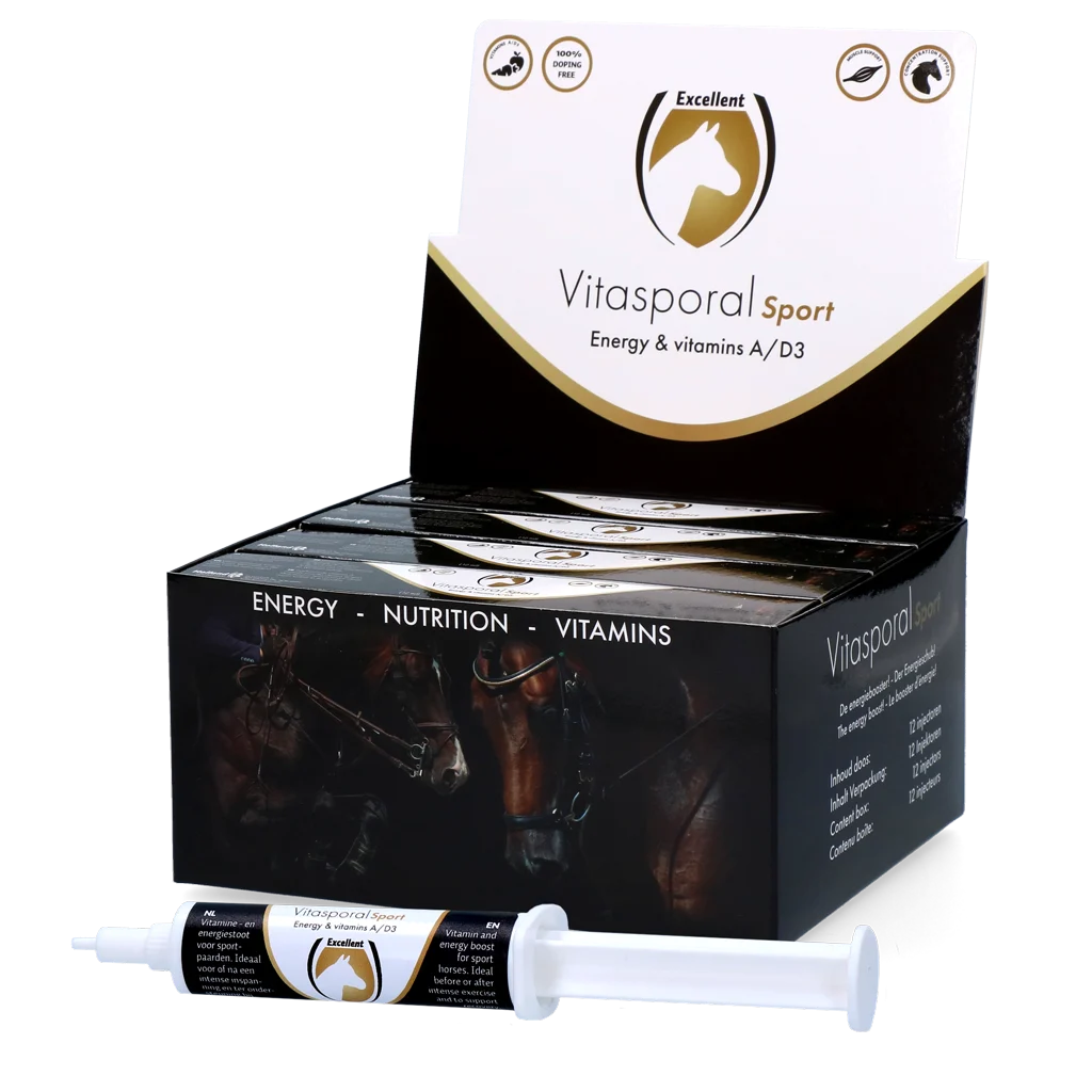 Supliment energetic pentru cai cu vitamina A și D3, 12 ml – Excellent Horse Vitasporal Sport - imagine 3